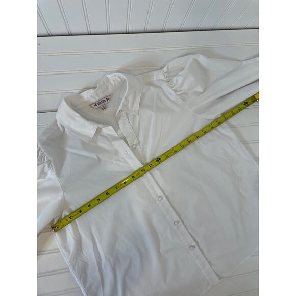 Ralph Lauren & Nanette Lepore White Button-Up Shirt & High Waist Pants Size M - Picture 3 of 11